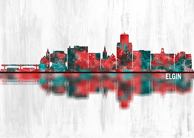 Elgin Illinois Skyline