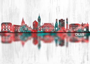 Calais France Skyline