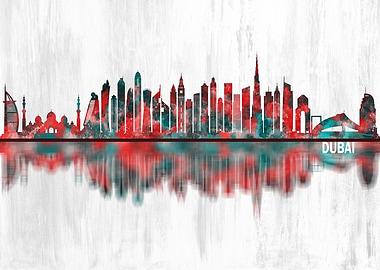 Dubai UAE Skyline