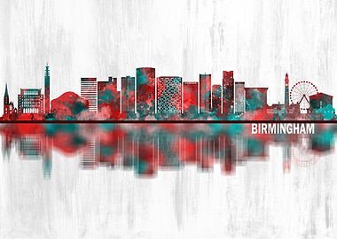 Birmingham England Skyline