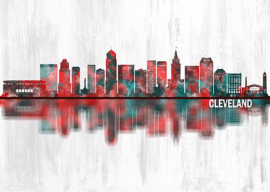 Cleveland Ohio Skyline