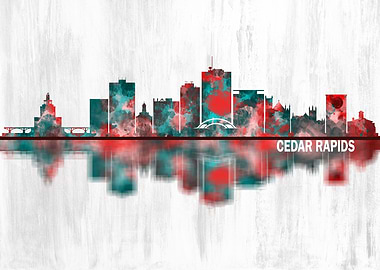 Cedar Rapids Iowa Skyline