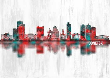 Donetsk Ukraine Skyline