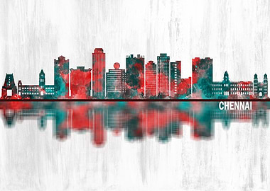 Chennai India Skyline