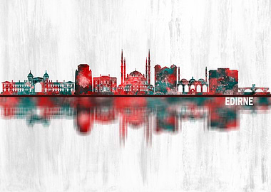 Edirne Turkey Skyline