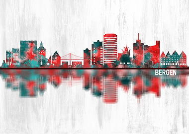 Bergen Norway Skyline