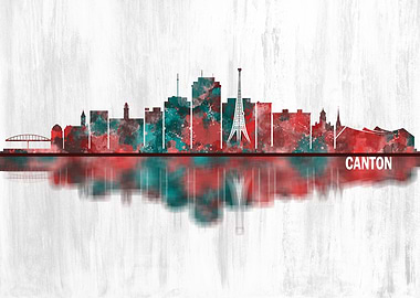 Canton Ohio Skyline