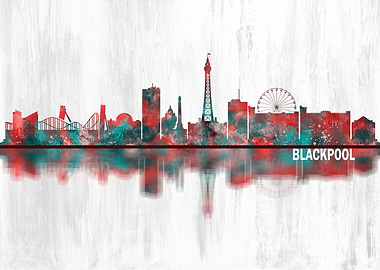 Blackpool England Skyline