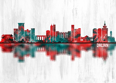 Dalian China Skyline