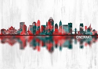Cincinnati Ohio Skyline