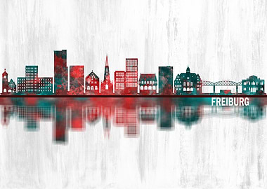 Freiburg Germany Skyline