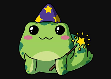 Cottagecore Frog Wizard