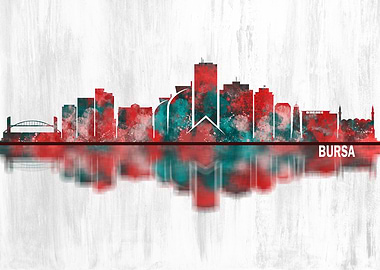 Bursa Turkey Skyline