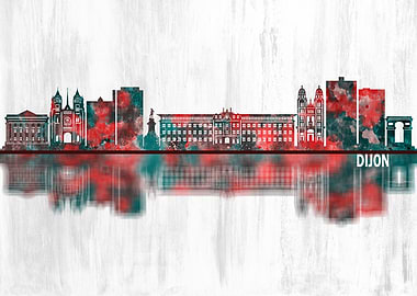Dijon France Skyline