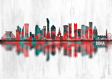 Doha Qatar Skyline