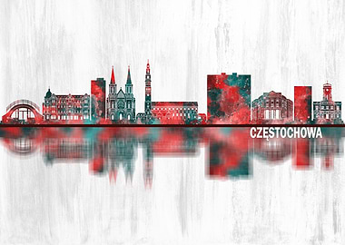 Czestochowa Poland Skyline