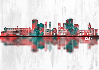Caen France Skyline