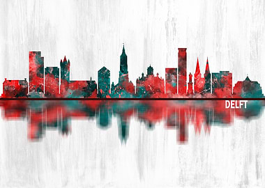 Delft Netherlands Skyline