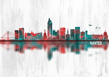 Nantes France Skyline