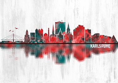 Karlsruhe Germany Skyline