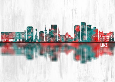 Linz Austria Skyline