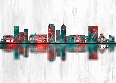Liege Belgium Skyline