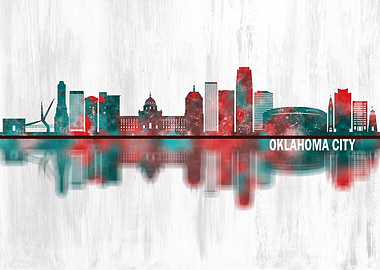 Oklahoma City USA Skyline