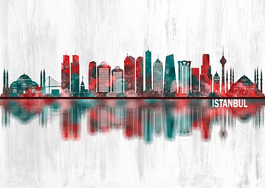 Istanbul Turkey Skyline