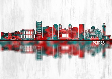 Patras Greece Skyline