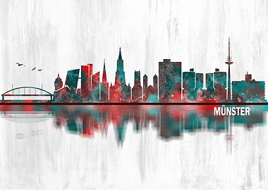 Munster Germany Skyline