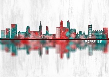 Marseille France Skyline