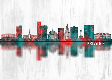 Kryvyi Rih Ukraine Skyline