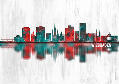 Wiesbaden Germany Skyline