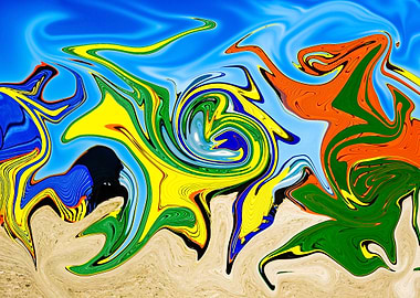Abstract Beach Cottages