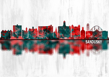 Sandusky Ohio Skyline