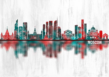 Moscow Russia Skyline