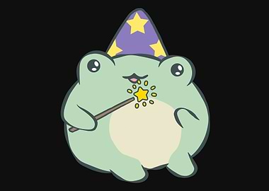 Cottagecore Frog Wizard