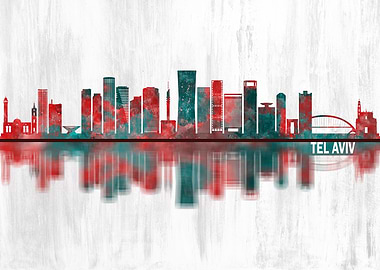 Tel Aviv Israel Skyline