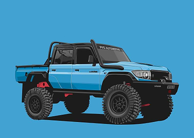 TOYOTA LANDCRUISER BLUE