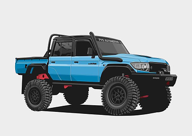 TOYOTA LANDCRUISER BLUE