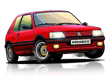 Peugeot 205 GTI Artwork