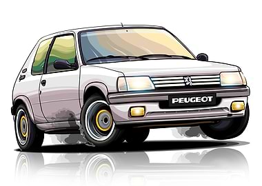 Peugeot 205 GTI Artwork