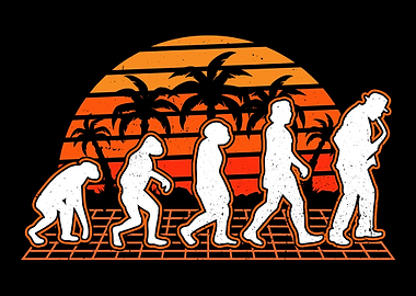 Saxophone Evolution Retro