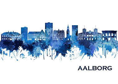 Aalborg Denmark Skyline