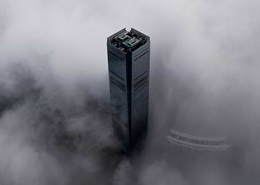 Skyscraper in Sea of Cloud