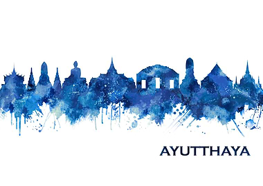 Ayutthaya Thailand Skyline