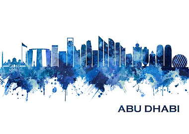 Abu Dhabi UAE Skyline
