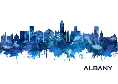 Albany New York Skyline