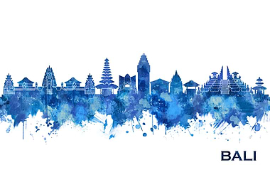 Bali Indonesia Skyline
