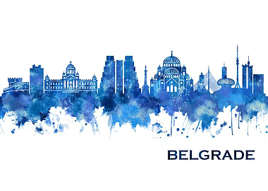 Belgrade Serbia Skyline